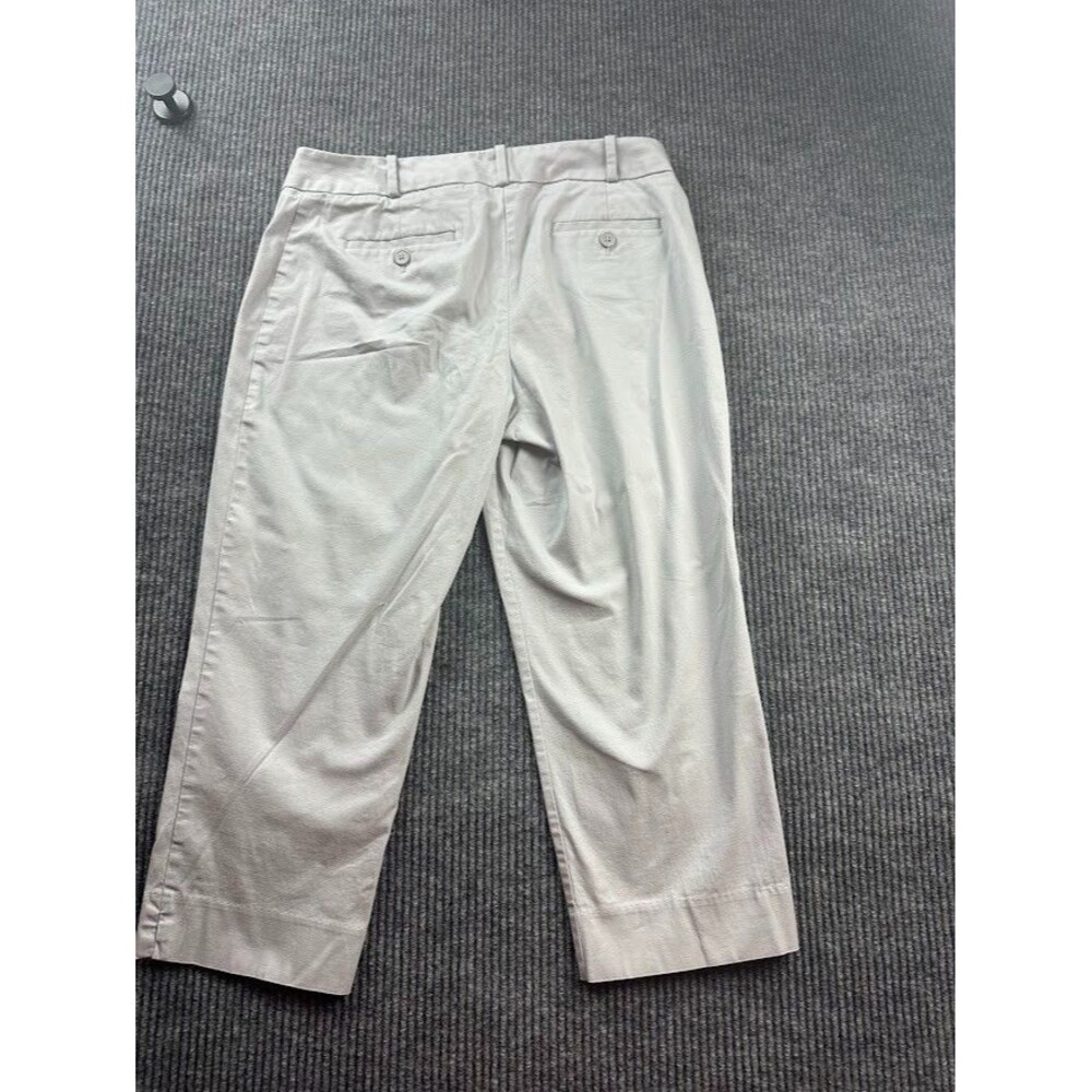 Talbots Cropped Capri Pants Womens 10P Petite Light  Gray - Picture 5 of 5